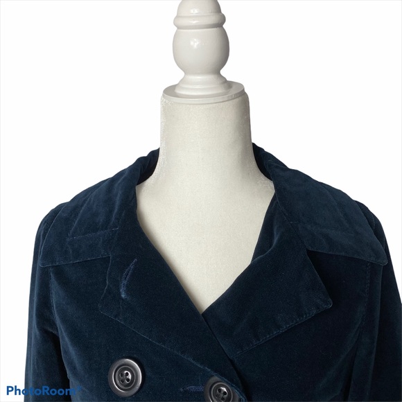 Levi’s Navy Velvet Coat - Picture 3 of 5